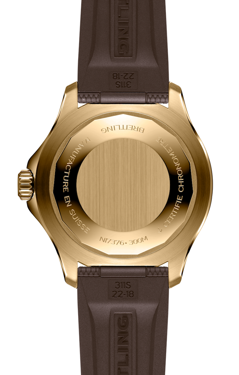 Breitling Superocean Automatic 44 Brown Dial Brown Rubber Strap Watch for Men - N17376201Q1S1