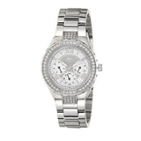 Guess Viva Quartz Silver Dial Silver Steel Strap Watch For Women - W0111l1