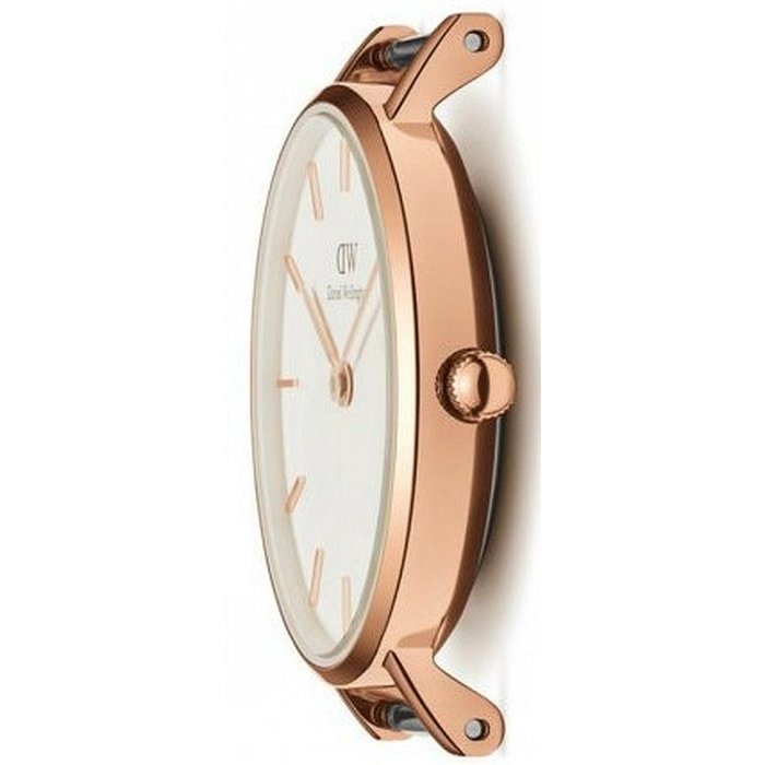 Daniel Wellington Petite Melrose White Dial Rose Gold Mesh Strap Watch For Women - DW00100305