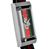 Gucci G Frame Quartz Green & Red Mother of Pearl Dial Multicolor Leather Strap Watch For Women - YA147408