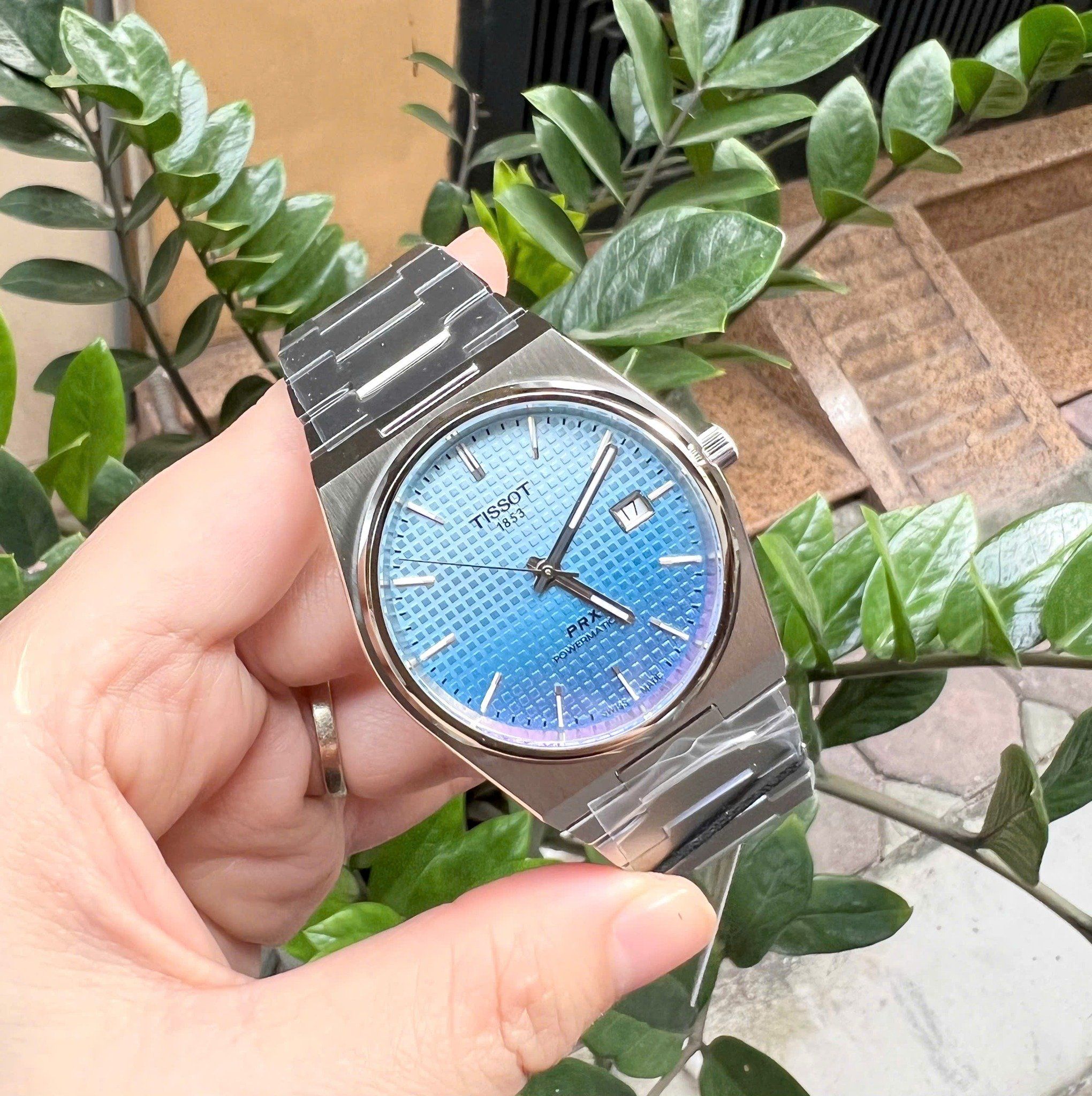 Tissot PRX Powermatic 80 Gradient Blue Dial Silver Steel Strap Watch for Men - T137.407.11.351.01