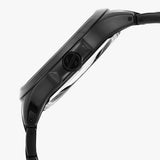 Armani Exchange Hampton Chronograph Black Dial Black Steel Strap Watch For Men - AX2104