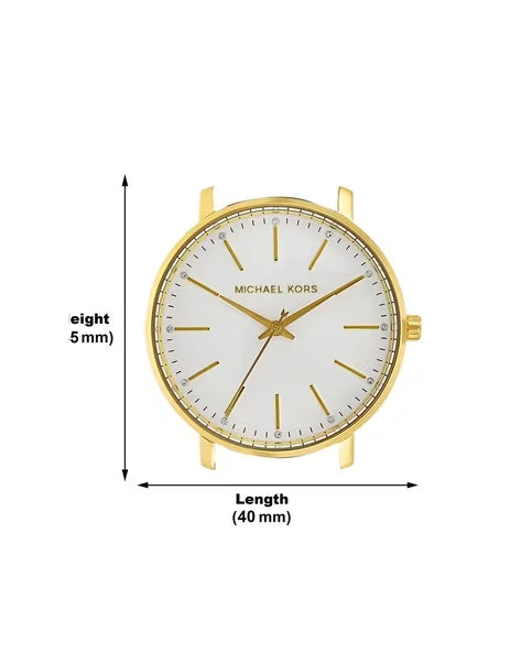 Michael Kors Pyper Quartz Silver Dial Brown Leather Watch For Women - MK2740