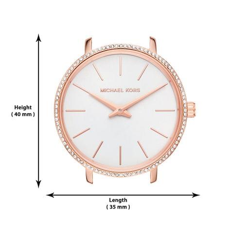 Michael Kors Pyper Quartz Mother of Pearl White Dial Rose Gold Mesh Strap Watch For Women - MK4588
