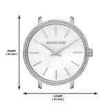 Michael Kors Pyper Quartz Mother of Pearl White Dial Silver Mesh Strap Watch For Women - MK4618