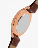 Daniel Wellington Petite St Mawes Black Dial Brown Leather Strap Watch For Women - DW00100169