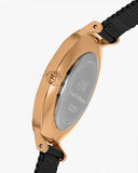 Daniel Wellington Petite Ashfield Black Dial Black Mesh Strap Watch For Women - DW00100245