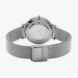 Daniel Wellington Petite Sterling Black Dial Silver Mesh Bracelet Watch For Women - DW00100304