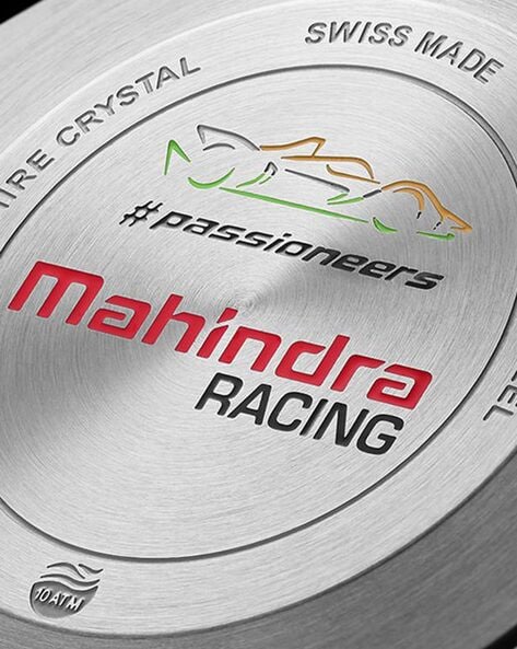 Maurice Lacroix Aikon Chronograph Special Edition Mahindra Racing Silver Dial Grey Rubber Strap Watch for Men - AI1018-TT031-130-2