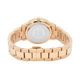 Daniel Wellington Iconic Link Grey Dial Rose Gold Steel Strap Watch For Women - DW00100332