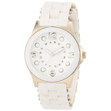 Marc Jacobs Pelly White Dial White Silicone Strap Watch for Women - MBM2526