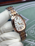 Bvlgari Serpenti Seduttori White Dial Two Tone Steel Strap Watch for Women - SERPENTI103277
