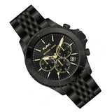 Michael Kors Bayville Chronograph Black Dial Black Steel Strap Watch For Men - MK8750