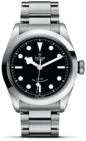 Tudor Black Bay Automatic Black Dial Silver Steel Strap Watch for Men - M79540-0001