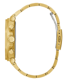 Guess Edge Chronograph Black Dial Gold Steel Strap Watch For Men - GW0539G2