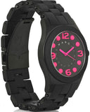 Marc Jacobs Pelly Black Dial Black Silicone Strap Watch for Women - MBM2517