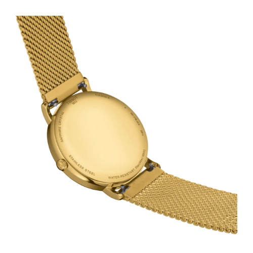Tissot Everytime Gent Gold Dial Gold Mesh Bracelet Watch for Men - T143.410.33.021.00