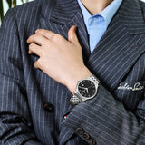 Tissot T Classic Tradition Black Dial Silver Steel Strap Watch For Men - T063.610.11.057.00