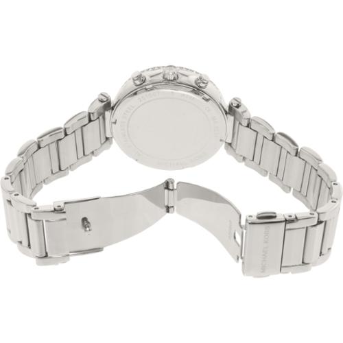 Michael Kors Sawyer Navy Blue Dial Silver Steel Strap Watch for Women - MK6224