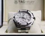 Tag Heuer Aquaracer 43mm White Dial Steel Strap Watch for Men - CAY1111.BA0927