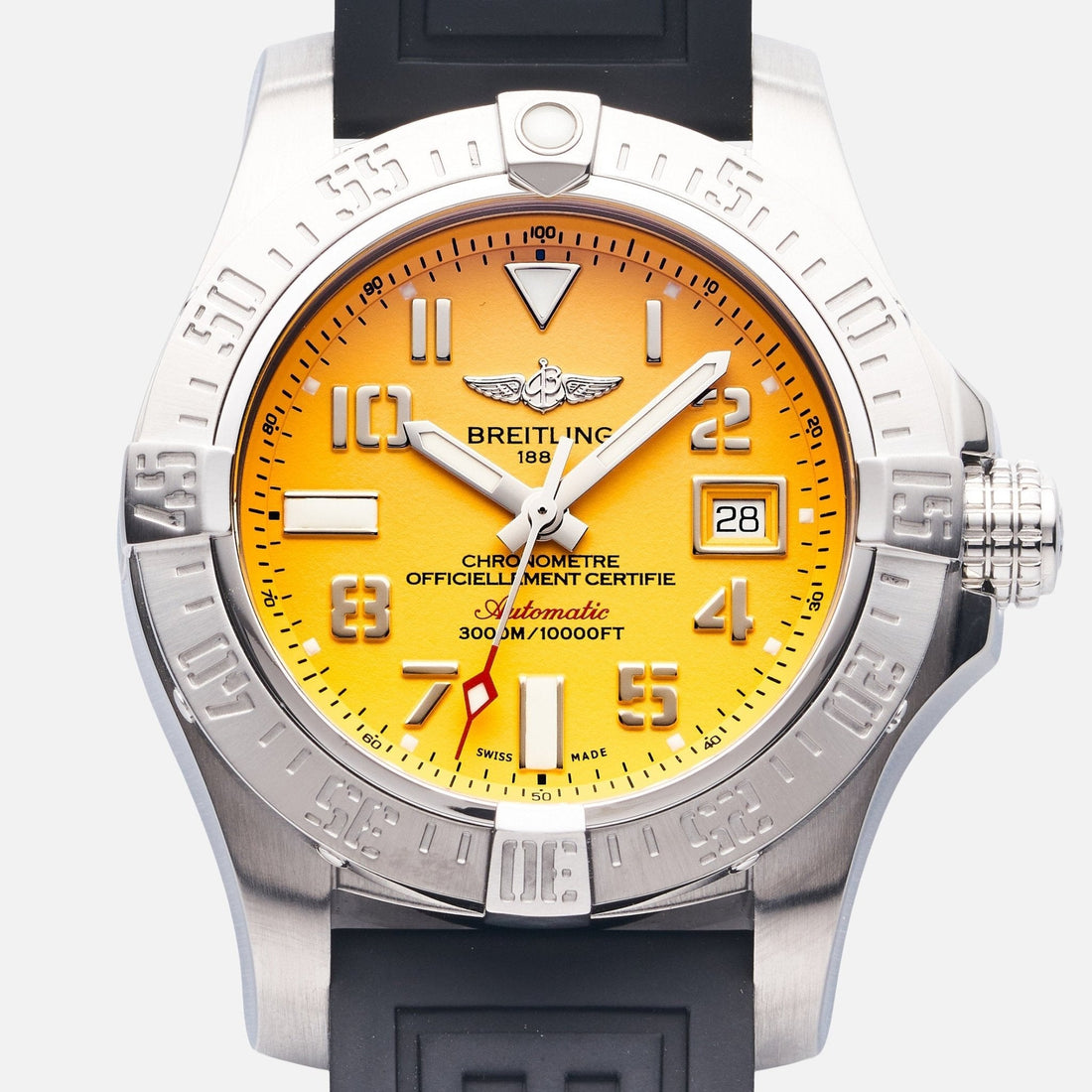 Breitling Avenger II Seawolf Yellow Dial Mens Watch - A1733110/I519/153S