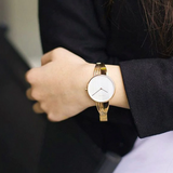 Calvin Klein Drift White Dial Rose Gold Steel Strap Watch for Women - K6S2N616