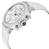 Swarovski Citra Sphere Chronograph White Dial White Leather Strap Watch for Women - 5027127