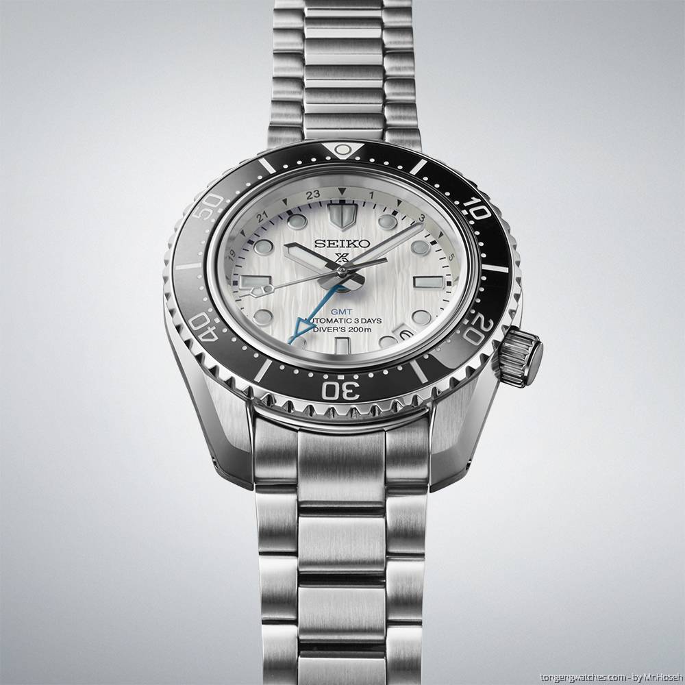 Seiko Prospex Sea Arctic Ocean GMT Limited Edition Silver Dial Silver Steel Strap Watch For Men - SPB439J1