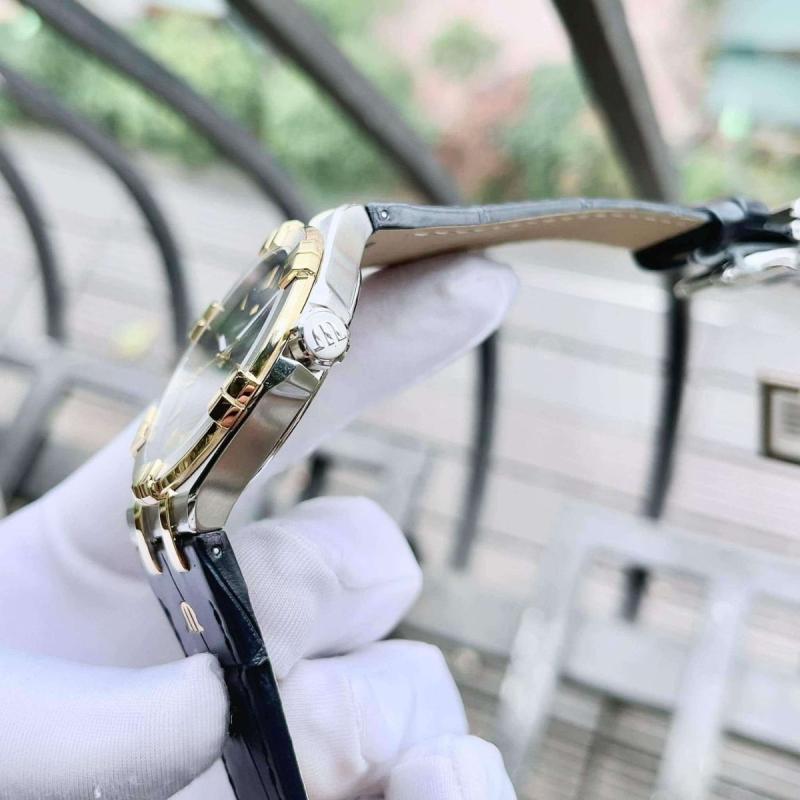 Maurice Lacroix Aikon Blue Dial Blue Leather Strap Watch for Men - AI1008-PVY11-432-1