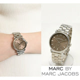 Marc Jacobs Baker Brown Dial Silver Steel Strap Watch For Women - MBM3329