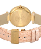Versace Olympo Quartz White Dial Beige Leather Strap Watch for Women - VAN050016