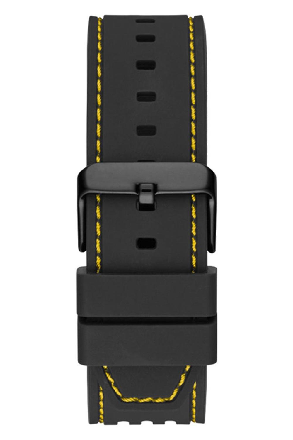 Guess Phoenix Chronograph Black Dial Black Rubber Strap Watch for Men - GW0499G2