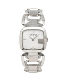 Gucci G-Class Mother of Pearl Dial Silver Steel Strap Watch For Women - YA125404