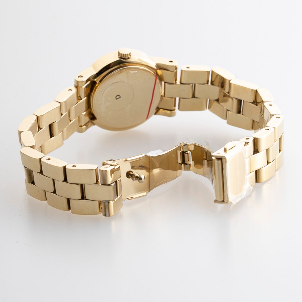 Marc Jacobs Amy Dexter Gold Dial Gold Steel Strap Watch for Women - MBM3218