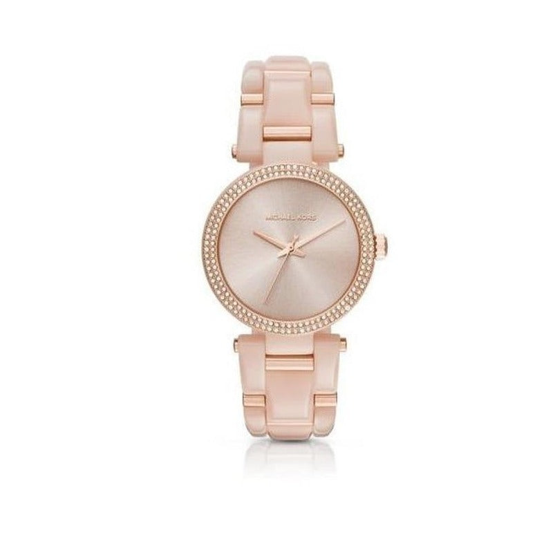 Michael Kors Delray Rose Gold Dial Rose Gold Steel Strap Watch for Women - MK4322