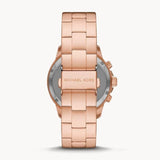 Michael Kors Bryn Chronograph Rose Gold Dial Rose Gold Steel Strap Watch For Women - MK7200