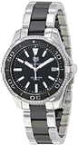 Tag Heuer Aquaracer Quartz Diamonds Black Dial Two Tone Steel Strap Watch for Women - WAY131G.BA0913