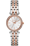 Michael Kors Darci Silver Dial Two Tone Stainless Steel Strap Watch for Women - MK3203