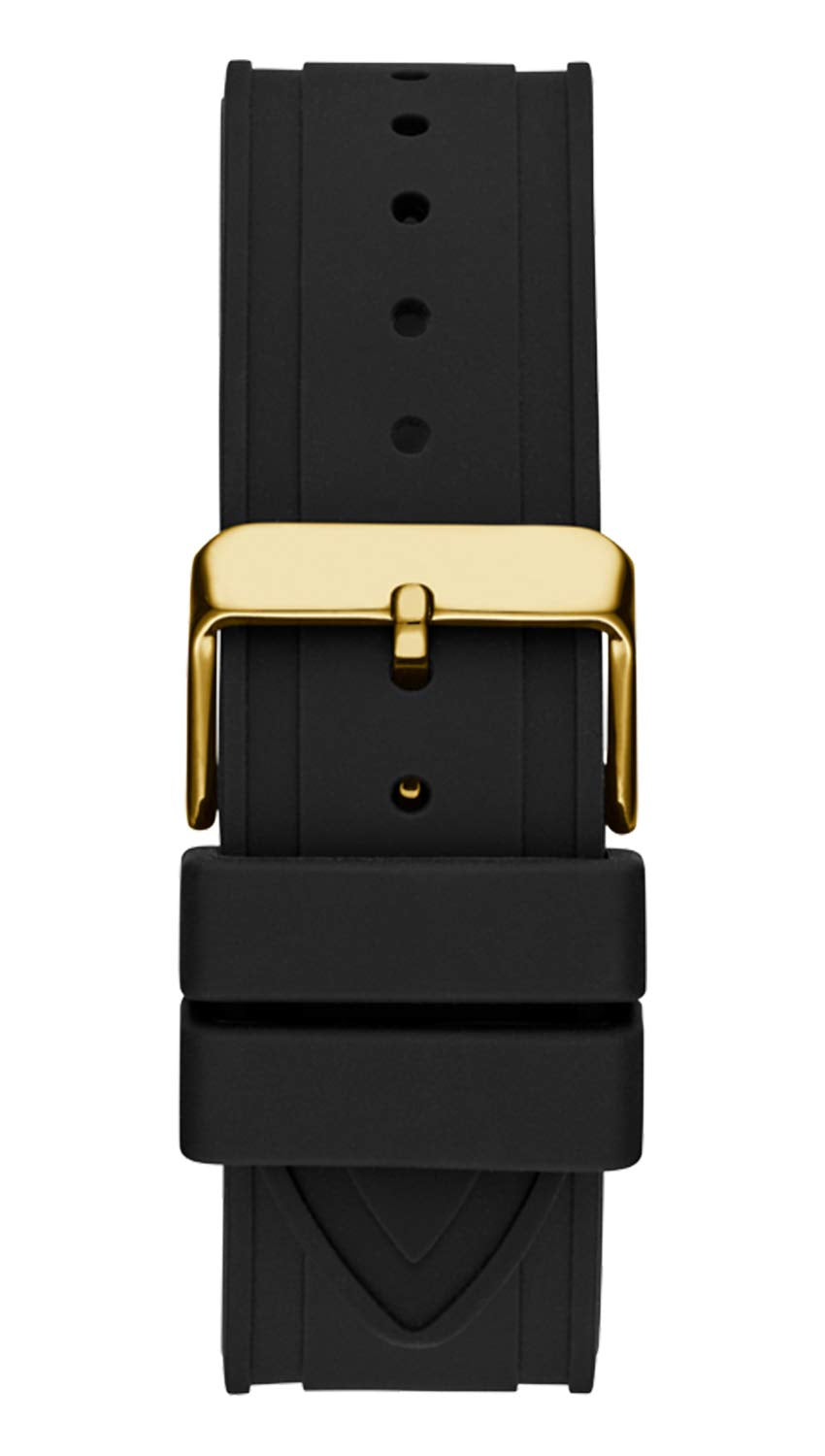 Guess Momentum Black Dial Black Rubber Strap Watch for Men - GW0263G1