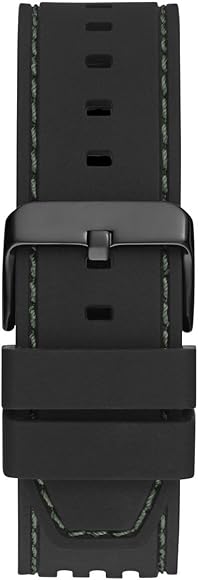 Guess Phoenix Analog Black Dial Black Silicone Strap Watch For Men- GW0499G7