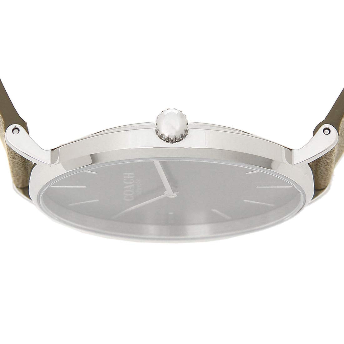 Coach Charles Grey Dial Brown Leather Strap Watch for Men - 14602153