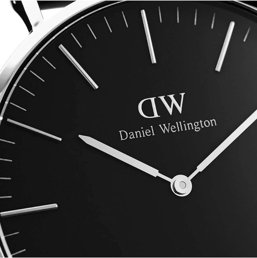 Daniel Wellington Classic Bristol Black Dial Brown Leather Strap Watch For Men - DW00100143