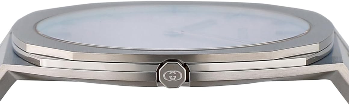 Gucci 25H Quartz Blue Dial Silver Steel Strap Unisex Watch - YA163408