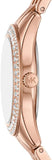 Michael Kors Harlowe Three-Hand Rose Gold Dial Rose Gold Steel Strap Watch for Women - MK4845