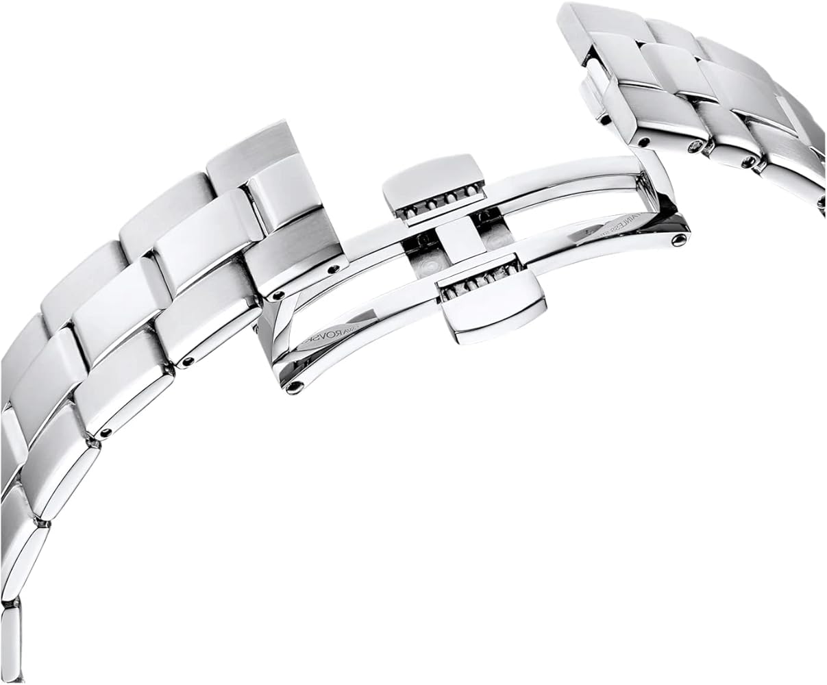 Swarovski Octea Lux Sport Chronograph Black Dial Silver Steel Strap Watch for Women - 5610520