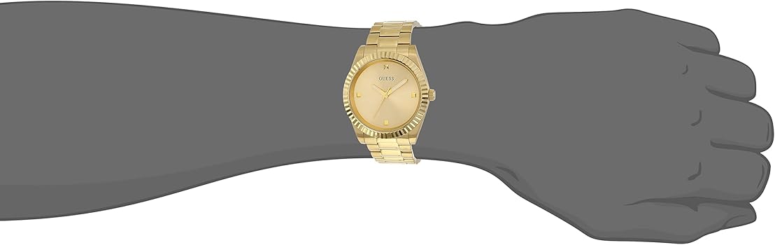 Guess Connoisseur Analog Gold Dial Gold Steel Strap Watch For Men - GW0542G2
