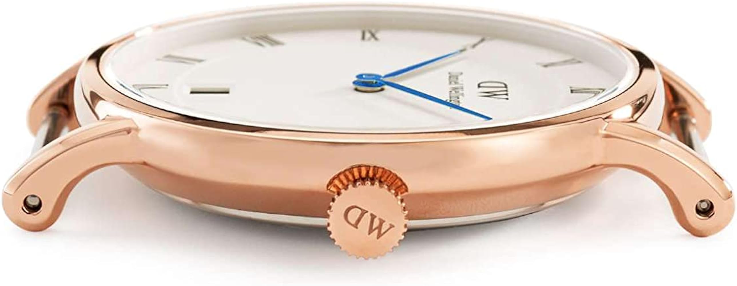 Daniel Wellington Dapper St Mawes White Dial Brown Leather Strap Watch For Women - DW00100091