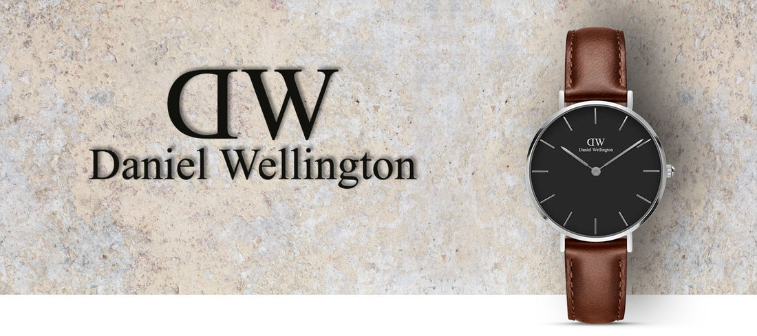 Daniel Wellington Classic Petite St Mawes Black Dial Brown Leather Strap Watch For Women - DW00100181