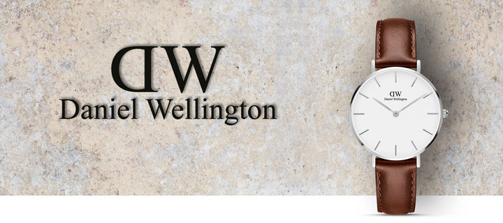 Daniel Wellington Classic Petite St Mawes White Dial Brown Leather Strap Watch For Women - DW00100187