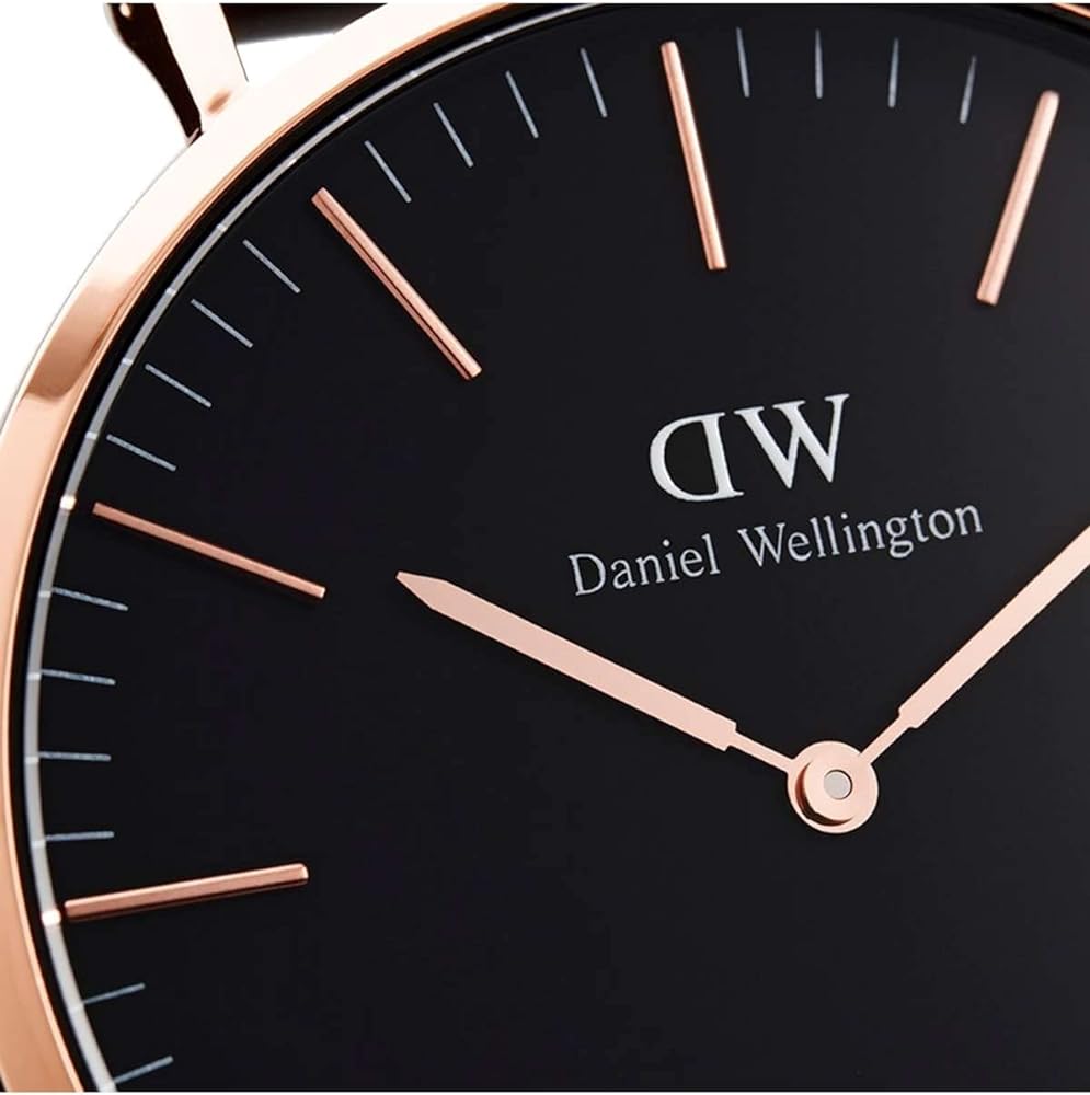 Daniel Wellington Classic Reading Black Dial Black Leather Strap Watch For Men - DW00100129